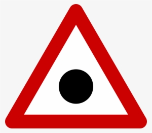 File - Warning Sign - Blind Spot - Svg - Y Junction Road Sign
