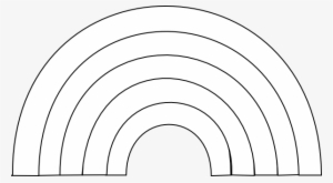 Black And White Rainbow Clip Art At Clipartimage - Clip Art
