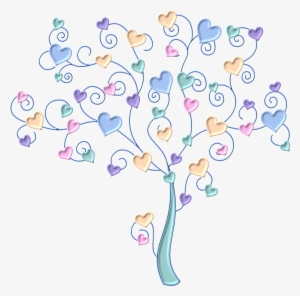 Corazones De Colores Png For Kids - Arboles Animados De Colores
