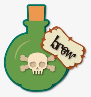 Potion Brew Bottle A6 Card - Skull