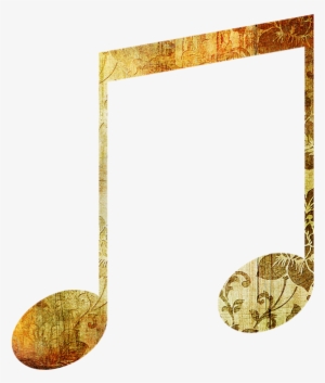 Notas Musicales Doradas Png - Picture Frame