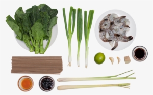 Lemongrass Shrimp With Soba Noodles & Chinese Broccoli - Soba