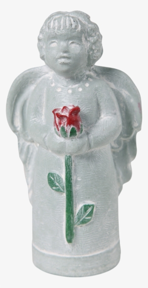 Angel With Rose - Carving