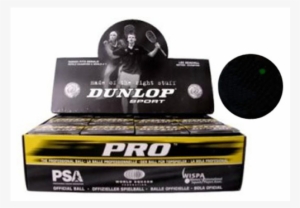 Dunlop Pro High Altitude Squash Ball Green Dot 1 Dozen