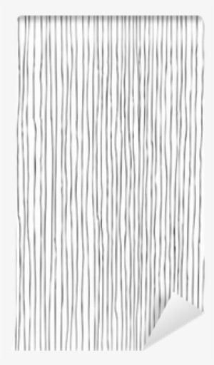 Seamless Vertical Lines Hand-drawn Pattern Vinyl Wall - Mural