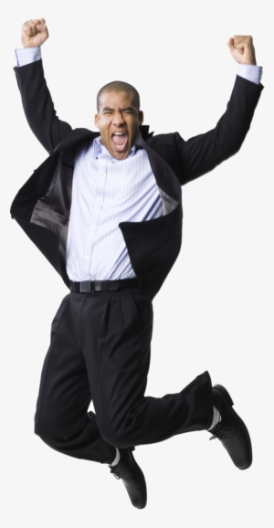 Happy Businessman Png - Businessman Jump High Png