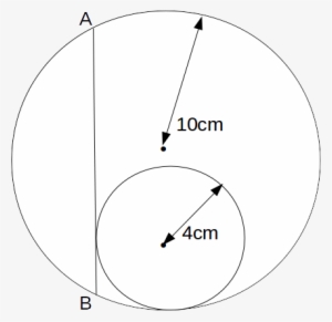 We Can Find The Length Of The Line Ab Using Pythagoras - Circle