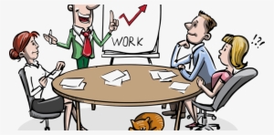 Teamwork Cartoon - Clipart Of Workplace