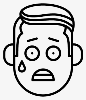 Shock Face With Drop Vector - Fear Icon