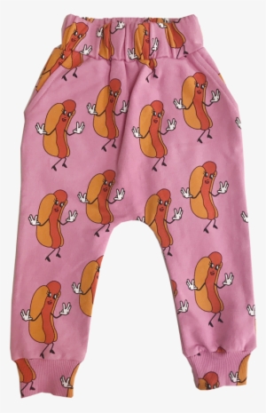 Hugo Loves Tiki Drop Crotch Sweat Pants Hot Dogs - Drop Crotch Pants