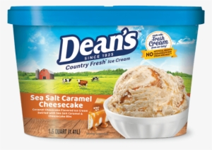 Dean's Premium Sea Salt Caramel Cheesecake Ice Cream - Sea Salt Caramel Cheesecake Ice Cream