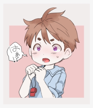 1boy Absurdres Brown Hair Commentary Request Hands - Cartoon