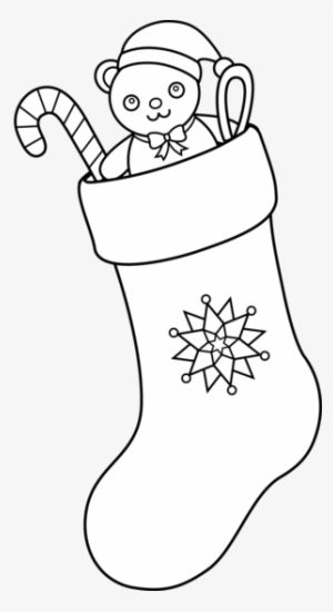 Present Outline Christmas Outline Clipart Clipart Collection - Christmas Stocking Clipart Black And White