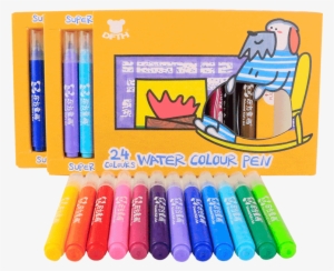 Children's Watercolor Pen Set 12 Color 24 Color Painting - Crayon