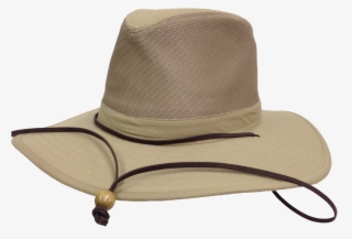 Natural And Neutral Hats Adult Canvas Safari Mesh Crown - Hat