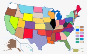 State Crayon Collection Map - 2020 Senate Election Map