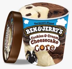 Cookie & Cream Cheesecake Core Ice Cream, - Ben And Jerry's Ice Cream