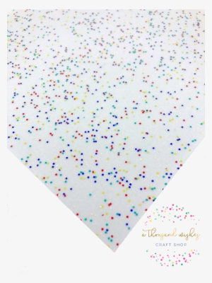 White Confetti- Fine Glitter Canvas - Glitter