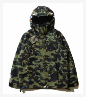A Bathing Ape Shark Mouth Jacket - Bape Windbreaker