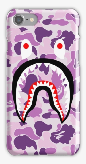 Shark Purple Bape Iphone 7 Snap Case - Bape