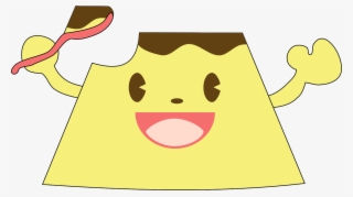 Cake, Cartoon, Food, Pudding, Happy, Face, Smile - Gambar Kartun Puding