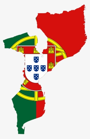 Open - Portuguese Mozambique Flag Map