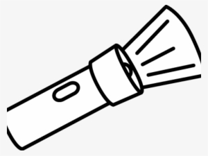 Flashlight Clipart Miniature - Flashlight Clipart Black And White