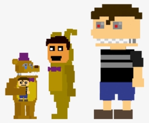 Artworkfnaf 4 Mini-game Characters - Fnaf 4 Minigame Characters