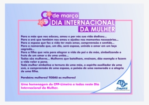 2016 Dia Da Mulher Png - Centro Do Professorado Paulista