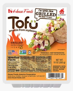 Premium Super Firm Grilled Tofu 10oz - Tofu
