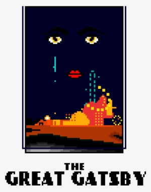 The Great Gatsby Book Cover - Great Gatsby Pixel Art