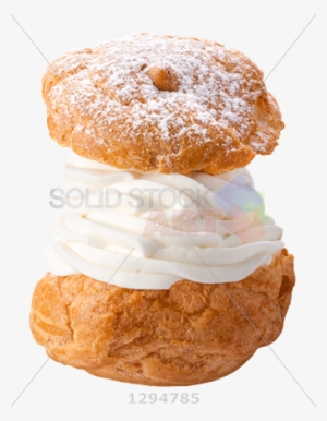 Stock Photo Of Brown Cream Puff Pastry On Transparent - Cream Puff Png