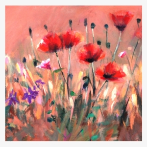 Poppies Glass Trivet - Madaras Gallery