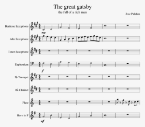 The Great Gatsby Sheet Music Composed By Jose Palafox - Hobbit The Last Goodbye Alto Sax