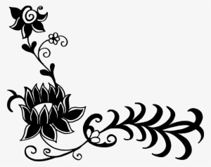 Floral Vector Corner Png Download - Art