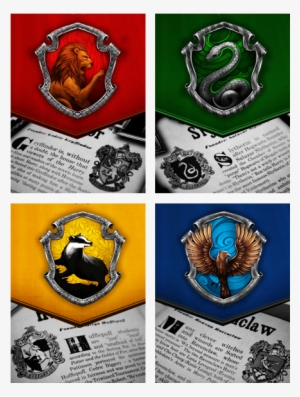 “ Hogwarts House Icons - Movie Harry Potter Time Gem Photo Cabochon Pendant