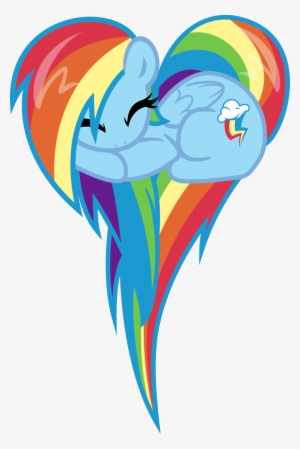 Sleep Rainbow Heart - My Little Pony Heart