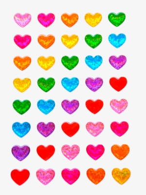 Rainbow Heart Stickers