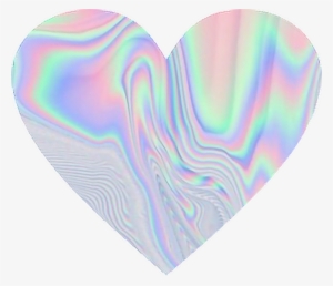 Holographic Holo Pastel Rainbow Heart Love - Rainbow Love Heart