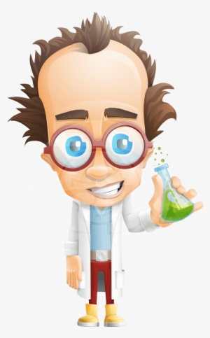 Professor Nuts-chmitz - Mad Scientist Cartoon Character