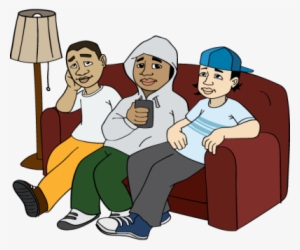 Did You Know Characters Sitting On A Couch - People Talking Transparent Cartoon Png