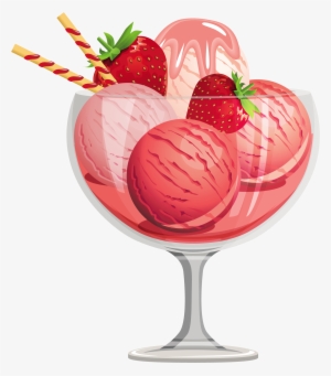 Sundae Clipart Sweet - Strawberry Ice Cream Clipart
