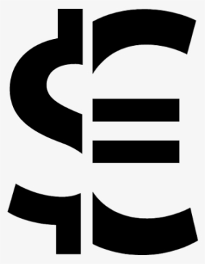 Dollar Euro Money Symbol Vector - Dollar En Euro Logo