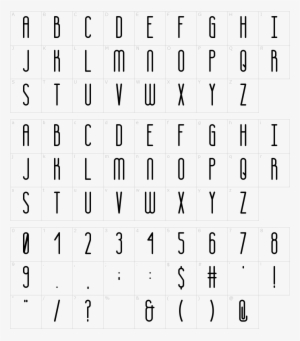 Font Characters - Font
