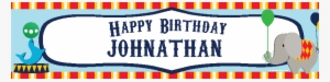 Circus Themed Birthday Banner - My Whole Heart Notecard At Thegardengates.com