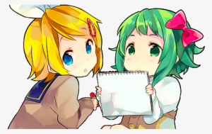Vector Free Library Image About Girls In Anime By Loli - Rin Kagamine And Gumi