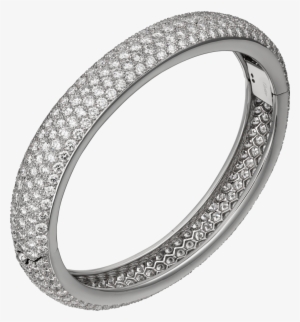 Classic Diamond Braceletplatinum, Diamonds - Bangles Black N White