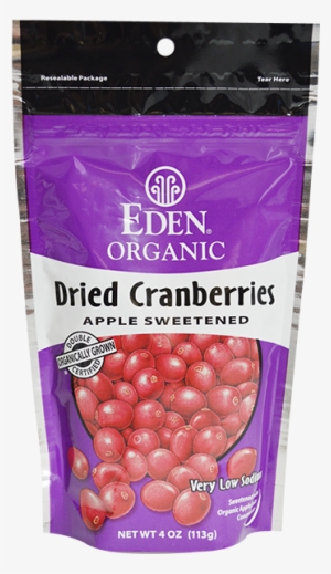 Eden Foods Dried Cranberries Organic Package-4 Oz