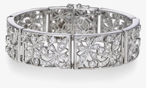 Vintage Platinum Diamond Bracelet