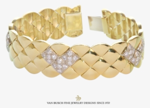 Gold And Diamond Bracelet - Gold